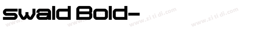 swald Bold字体转换